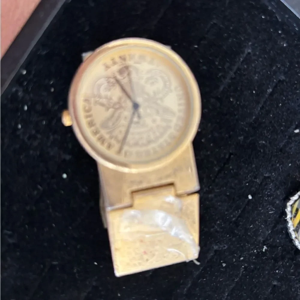Colibri Quartz Money Clip Watch USA American Eagle timepiece accessory wallet